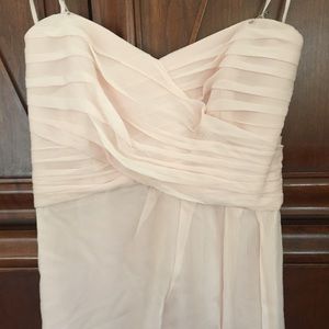 Blush Pink Amsale Bridesmaid Dress